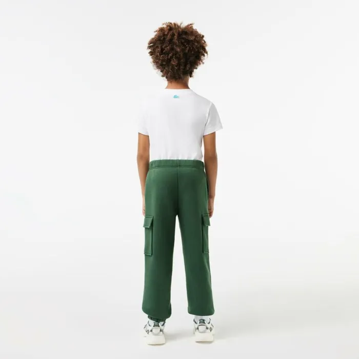 Pants and Shorts Kids Lacoste Kids039 Organic Cotton Cargo Sweatpants Dark Green Smi