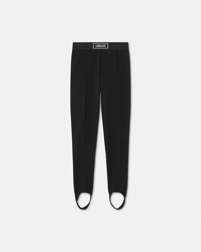 Pants and Skirts Kids Versace 90s Vintage Logo Leggings Black
