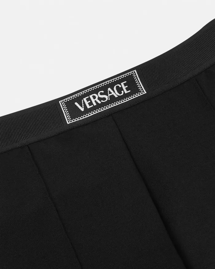 Pants and Skirts Kids Versace 90s Vintage Logo Leggings Black