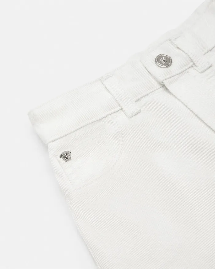 Pants and Skirts Kids Versace Baby Jeans White