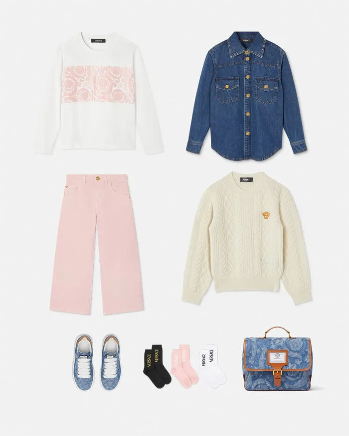 Pants and Skirts Kids Versace Jeans Light Pink