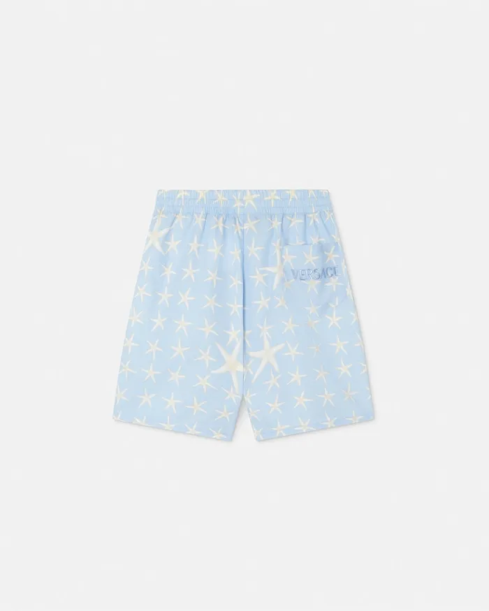 Pants Kids Versace Stella Marina Bermuda Shorts Light Blue