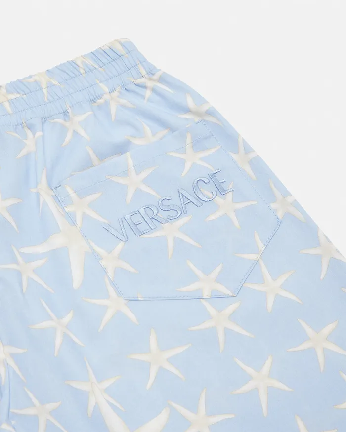 Pants Kids Versace Stella Marina Bermuda Shorts Light Blue