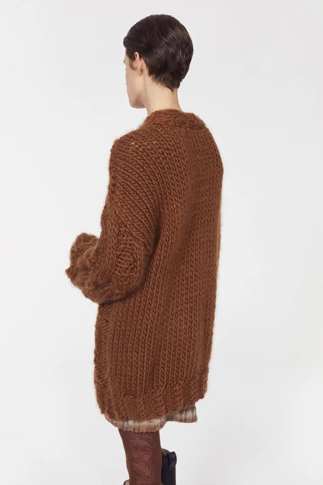 Peeters Cable Knitted Sweater Umber Women Rodebjer Knitwear
