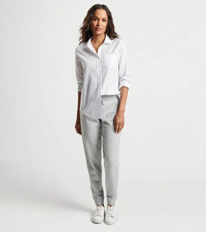 Peter Millar Polos 038 Shirts Women GarmentDyed Cotton Button Up Blouse