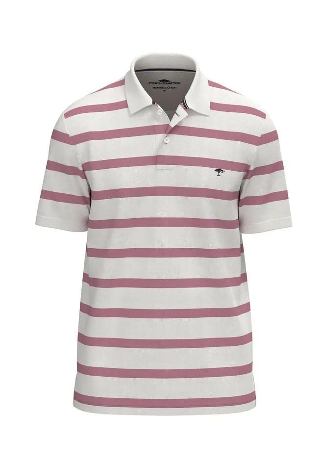 Polo Shirt Men FYNCHHATTON Polo Shirt Made Of Cotton With Stripes Peenavyturf Green Polo Shirt Men FYNCHHATTON Polo Shirt Made Of Cotton With Stripes Peenavyturf Green