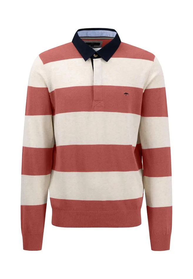 Polo Shirt Men FYNCHHATTON Rugby Stripe Shirt Made Of Pure Cotton Orient Redimpala Polo Shirt Men FYNCHHATTON Rugby Stripe Shirt Made Of Pure Cotton Orient Redimpala