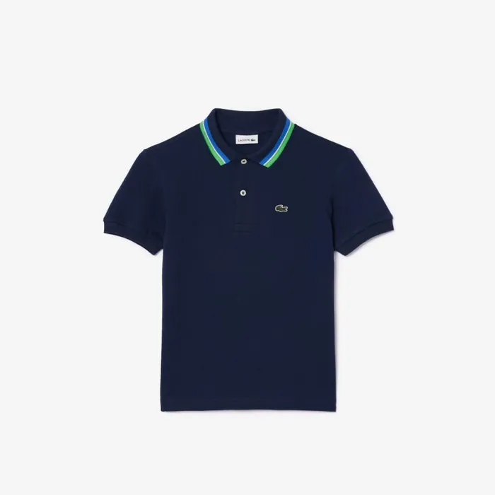 Polos Kids Lacoste Kids039 Multicolor Collar Cotton Petit Piqu Polo Navy Blue Blue White Green Ih9 Polos Kids Lacoste Kids039 Multicolor Collar Cotton Petit Piqu Polo Navy Blue Blue White Green Ih9