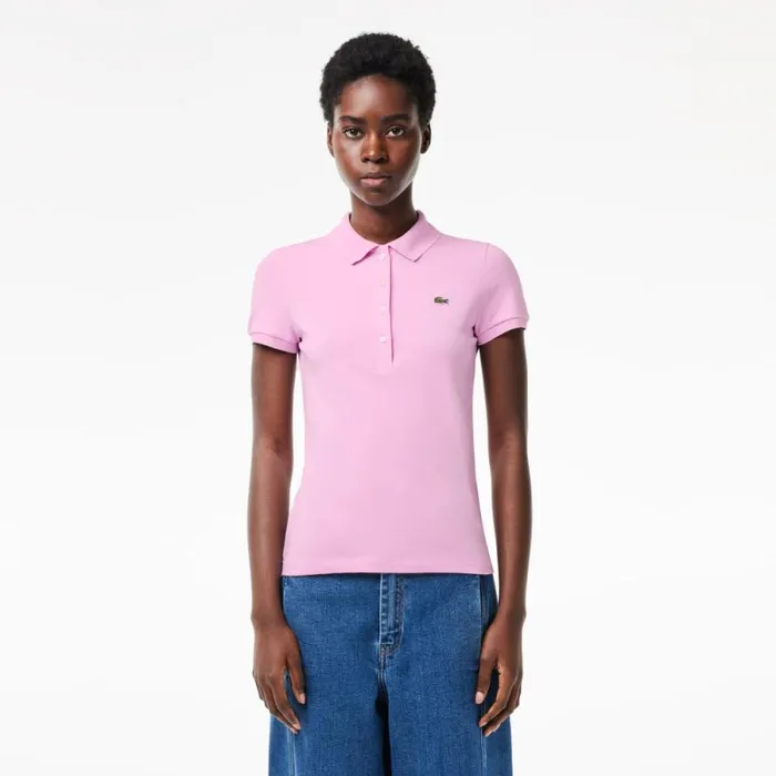 Polos Women Lacoste Women039s L12D Slim Fit Jersey Polo Pink Ixv