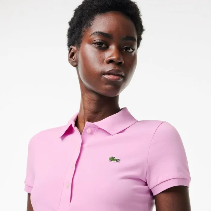 Polos Women Lacoste Women039s L12D Slim Fit Jersey Polo Pink Ixv