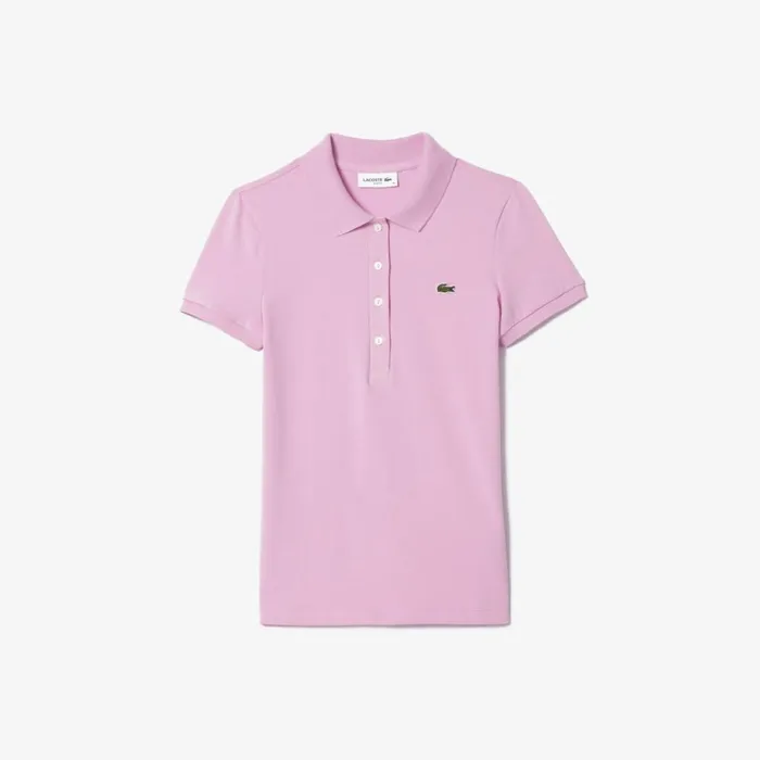 Polos Women Lacoste Women039s L12D Slim Fit Jersey Polo Pink Ixv