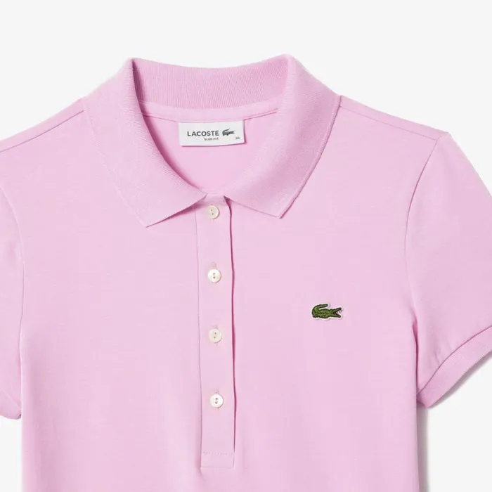Polos Women Lacoste Women039s L12D Slim Fit Jersey Polo Pink Ixv