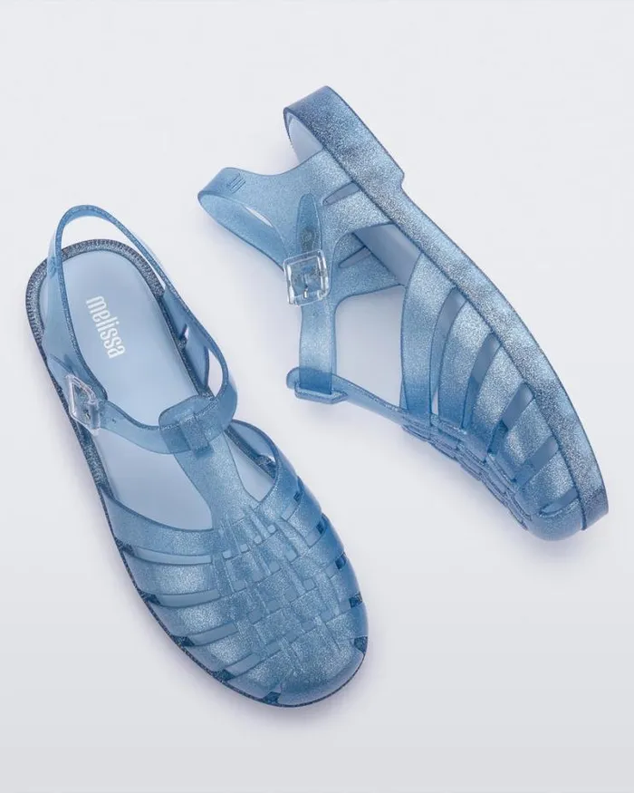 Possession Glitter Blue Women Melissa Sandals