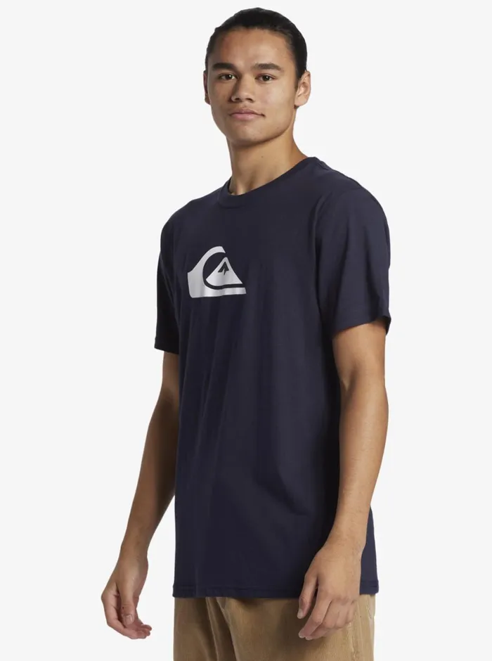 Quiksilver 816 Comp Logo TShirt Navy Blazer Boys Tees Quiksilver 816 Comp Logo TShirt Navy Blazer Boys Tees