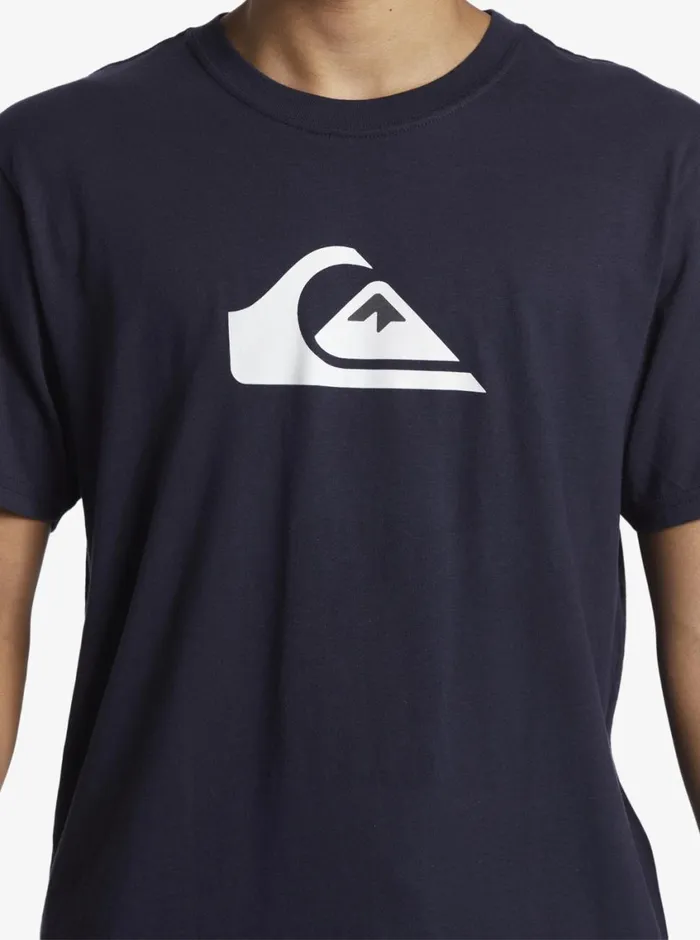 Quiksilver 816 Comp Logo TShirt Navy Blazer Boys Tees Quiksilver 816 Comp Logo TShirt Navy Blazer Boys Tees