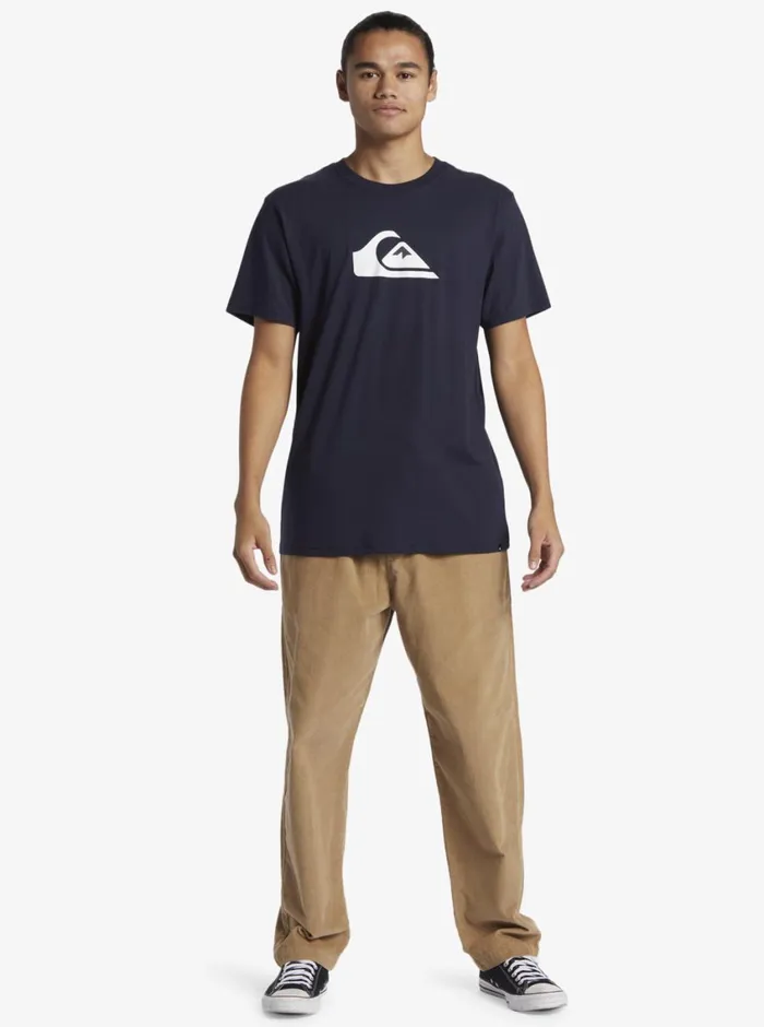 Quiksilver 816 Comp Logo TShirt Navy Blazer Boys Tees Quiksilver 816 Comp Logo TShirt Navy Blazer Boys Tees