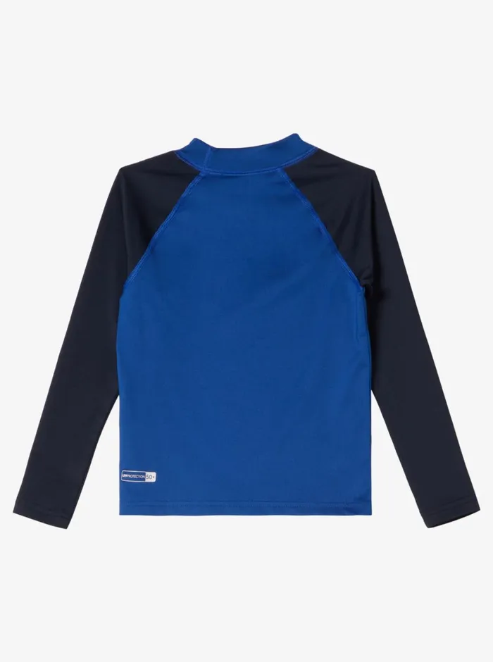 Quiksilver 816 Everyday UPF50 Long Sleeve Surf Tee Blackblue Boys Rashguards Quiksilver 816 Everyday UPF50 Long Sleeve Surf Tee Blackblue Boys Rashguards