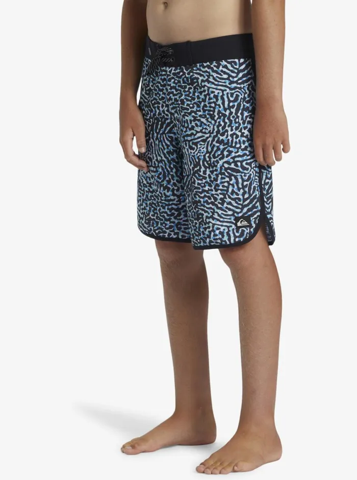 Quiksilver 816 Highline Scallop 19034 Boardshorts Swedish Blue Boys Boardshorts Quiksilver 816 Highline Scallop 19034 Boardshorts Swedish Blue Boys Boardshorts