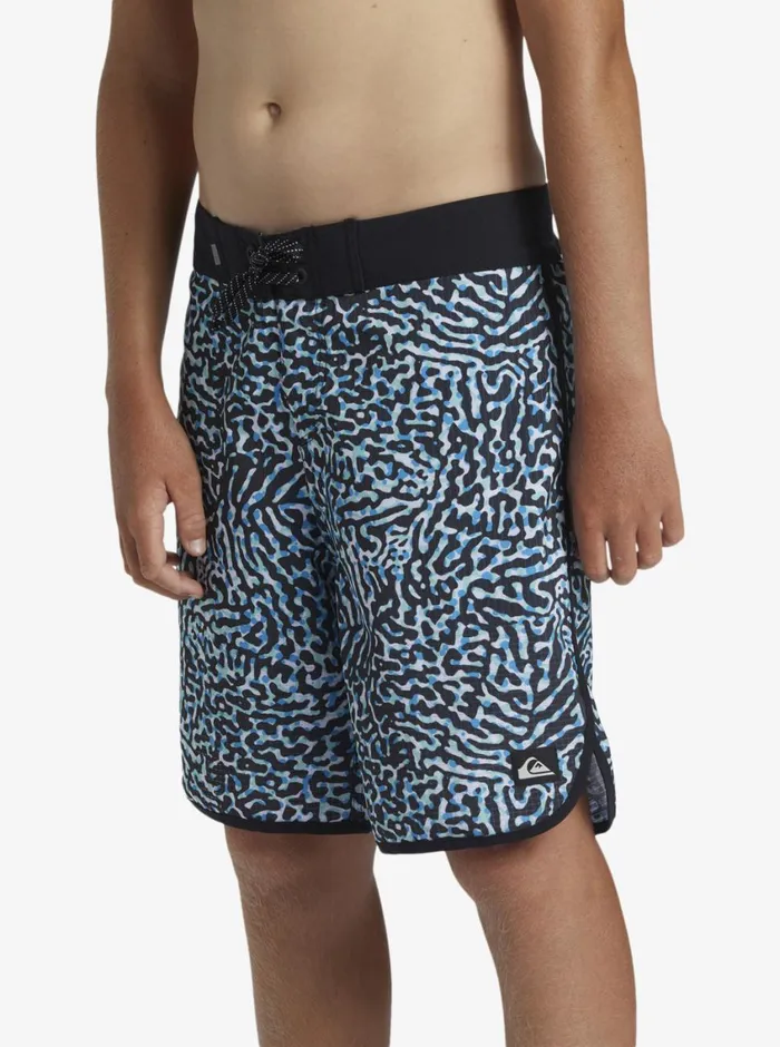 Quiksilver 816 Highline Scallop 19034 Boardshorts Swedish Blue Boys Boardshorts Quiksilver 816 Highline Scallop 19034 Boardshorts Swedish Blue Boys Boardshorts