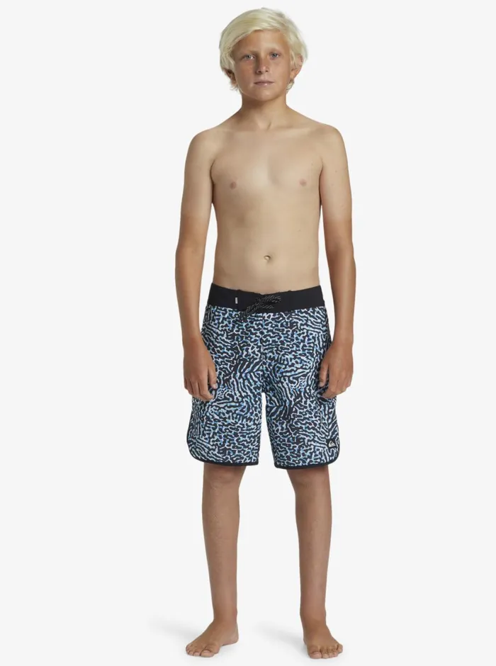 Quiksilver 816 Highline Scallop 19034 Boardshorts Swedish Blue Boys Boardshorts Quiksilver 816 Highline Scallop 19034 Boardshorts Swedish Blue Boys Boardshorts
