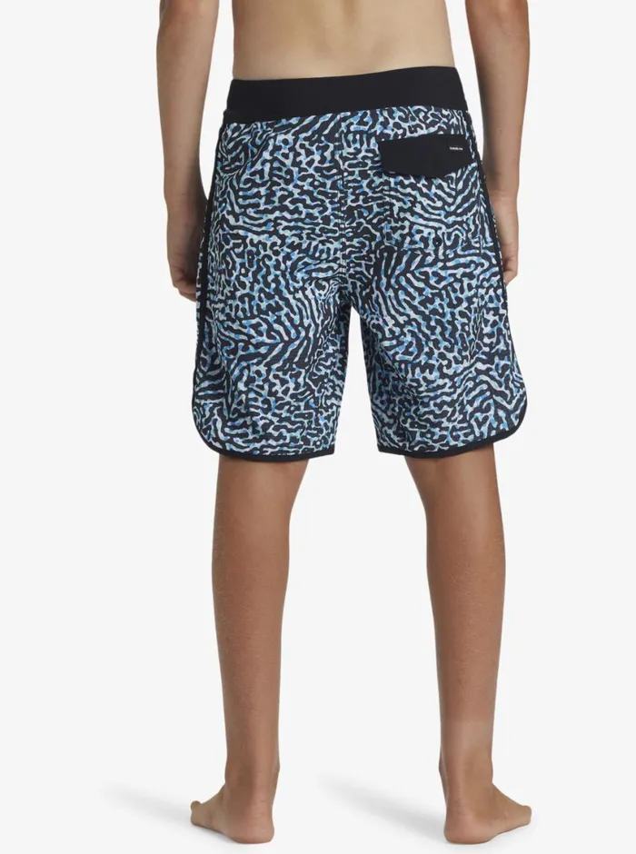 Quiksilver 816 Highline Scallop 19034 Boardshorts Swedish Blue Boys Boardshorts Quiksilver 816 Highline Scallop 19034 Boardshorts Swedish Blue Boys Boardshorts