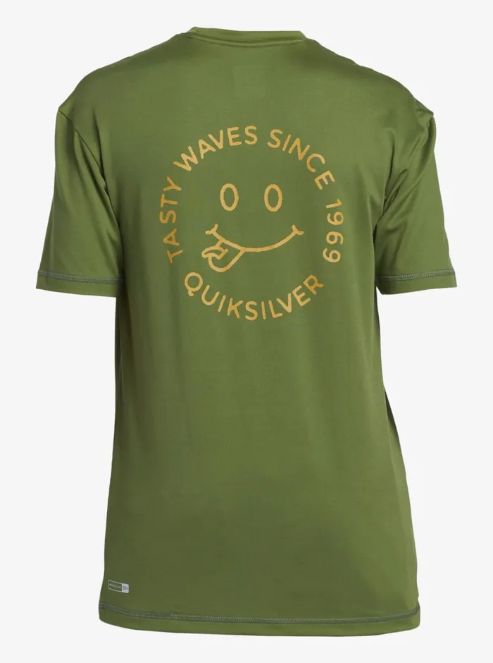 Quiksilver 816 Mix Session UPF 50 Short Sleeve Surf Tee Dill Boys Rashguards Quiksilver 816 Mix Session UPF 50 Short Sleeve Surf Tee Dill Boys Rashguards