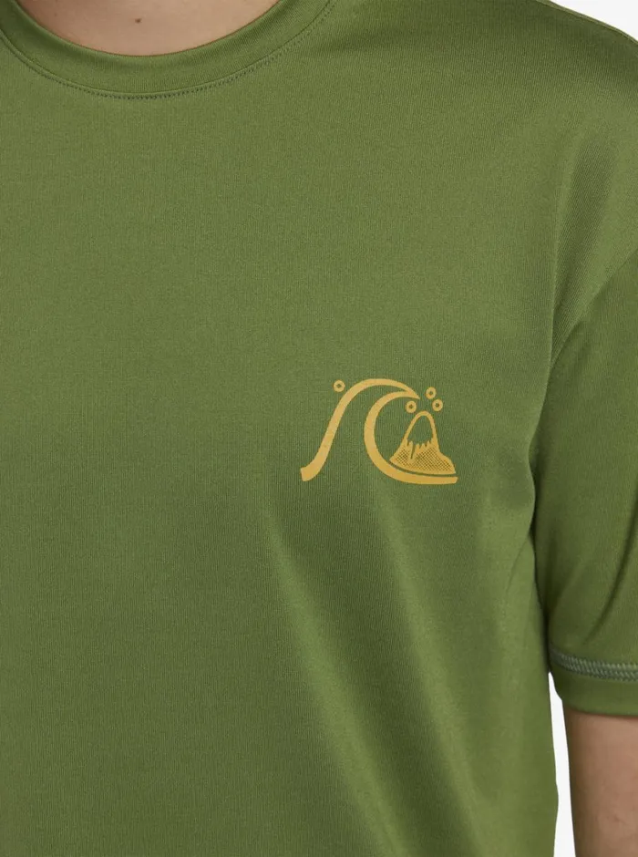 Quiksilver 816 Mix Session UPF 50 Short Sleeve Surf Tee Dill Boys Rashguards Quiksilver 816 Mix Session UPF 50 Short Sleeve Surf Tee Dill Boys Rashguards
