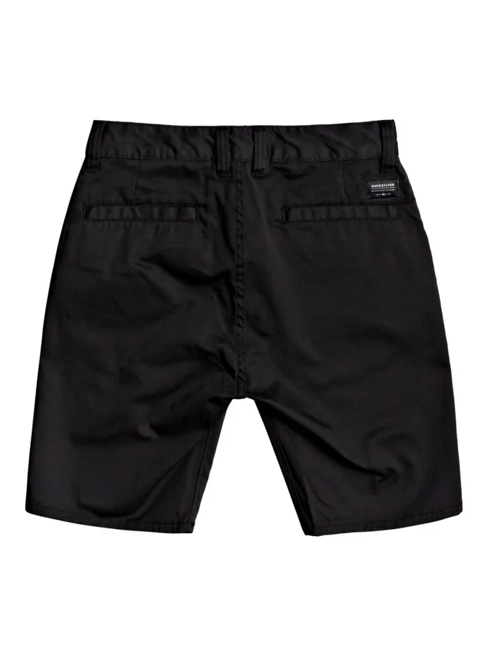 Quiksilver 816 New Everyday Union Stretch Chino Shorts Black Boys Shorts