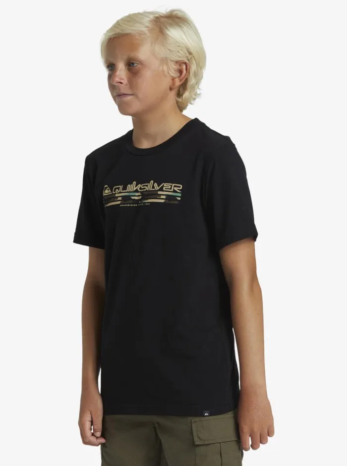 Quiksilver 816 Omni Fill TShirt Black Boys Tees