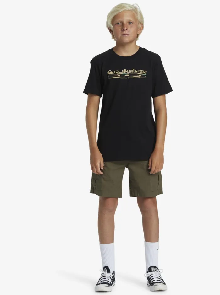 Quiksilver 816 Omni Fill TShirt Black Boys Tees