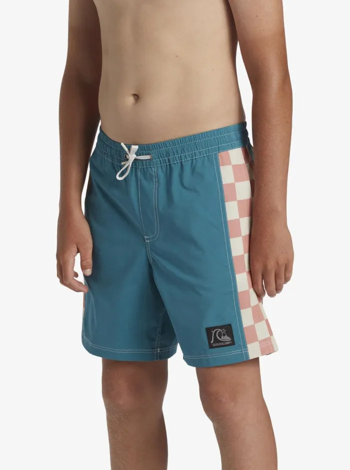 Quiksilver 816 Original Arch Volley 15034 Elastic Waist Shorts Colonial Blue Boys Boardshorts Quiksilver 816 Original Arch Volley 15034 Elastic Waist Shorts Colonial Blue Boys Boardshorts