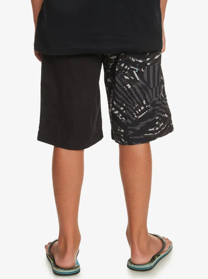 Quiksilver 816 Radical Times Elastic Waist Shorts Black Boys Shorts Quiksilver 816 Radical Times Elastic Waist Shorts Black Boys Shorts