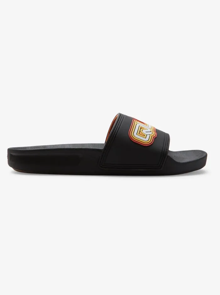 Quiksilver 816 Rivi Wordmark Slide II Sandals Black 2 Boys Sandals Quiksilver 816 Rivi Wordmark Slide II Sandals Black 2 Boys Sandals
