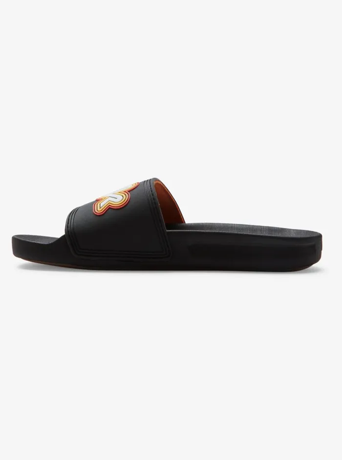 Quiksilver 816 Rivi Wordmark Slide II Sandals Black 2 Boys Sandals Quiksilver 816 Rivi Wordmark Slide II Sandals Black 2 Boys Sandals