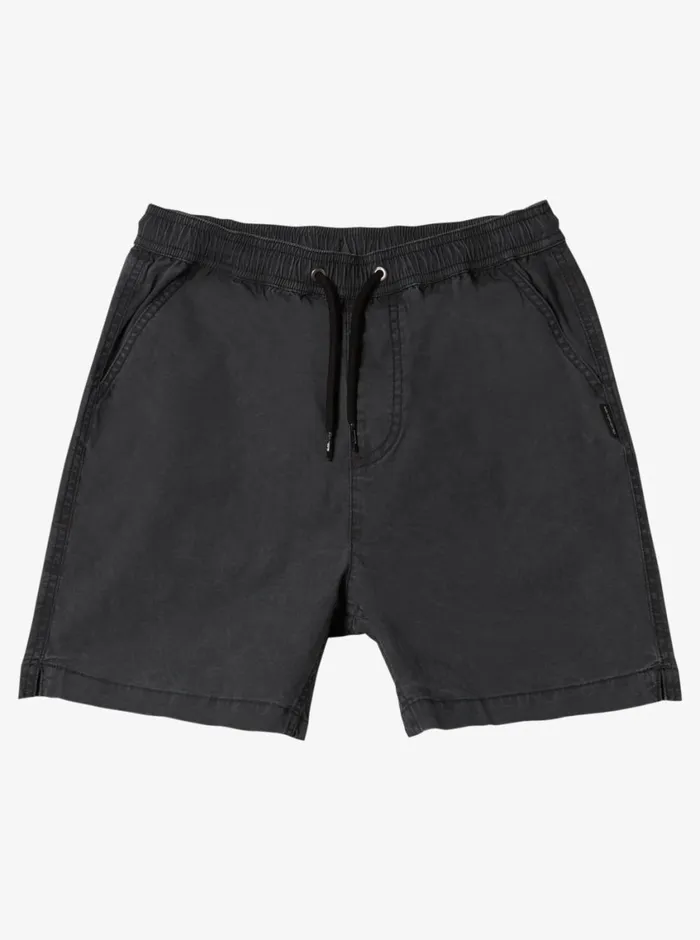 Quiksilver 816 Taxer Elastic Waist Shorts Black Boys Shorts