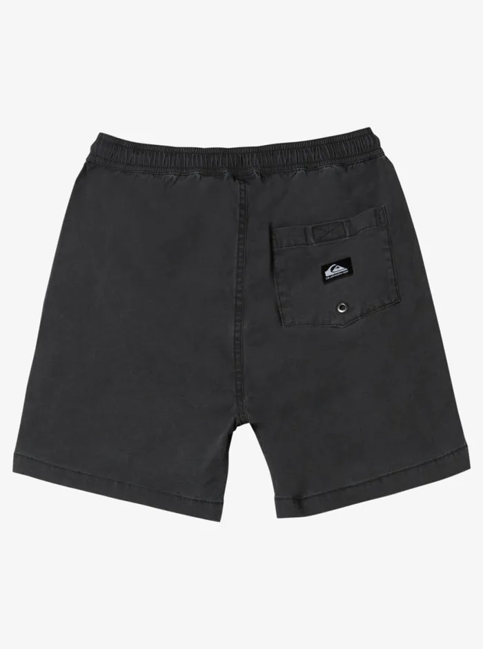 Quiksilver 816 Taxer Elastic Waist Shorts Black Boys Shorts