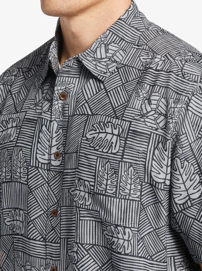 Quiksilver Amazed Palm Woven Shirt Black Amazed Palm MensWaterman Shirts and Polos Quiksilver Amazed Palm Woven Shirt Black Amazed Palm MensWaterman Shirts and Polos
