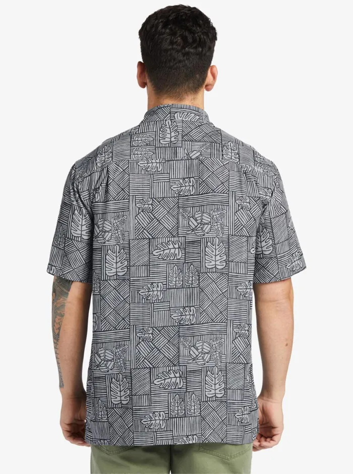 Quiksilver Amazed Palm Woven Shirt Black Amazed Palm MensWaterman Shirts and Polos Quiksilver Amazed Palm Woven Shirt Black Amazed Palm MensWaterman Shirts and Polos
