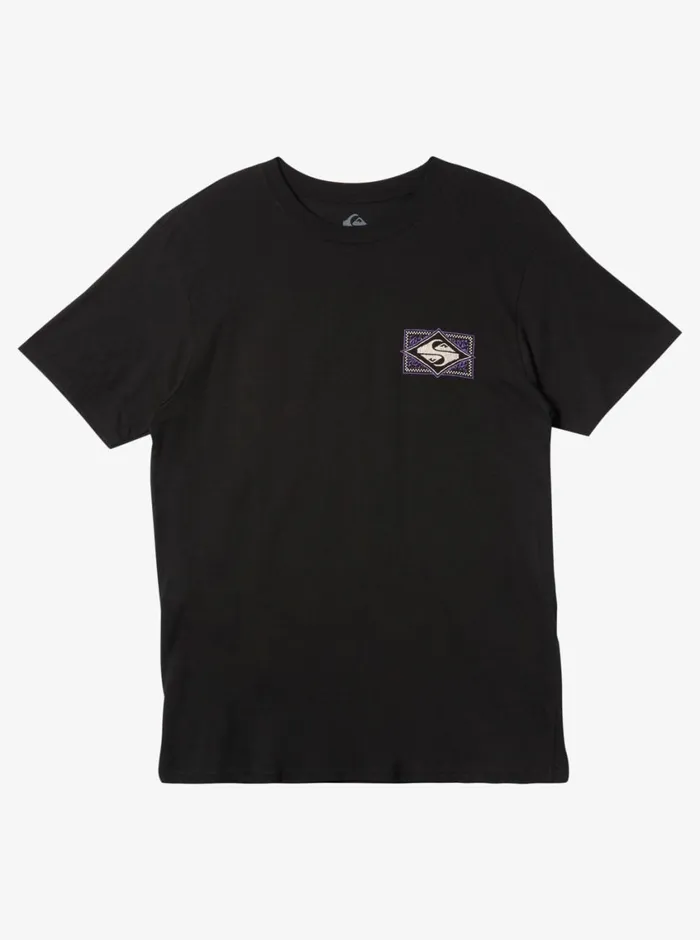 Quiksilver Black Flash TShirt Black Mens Tees