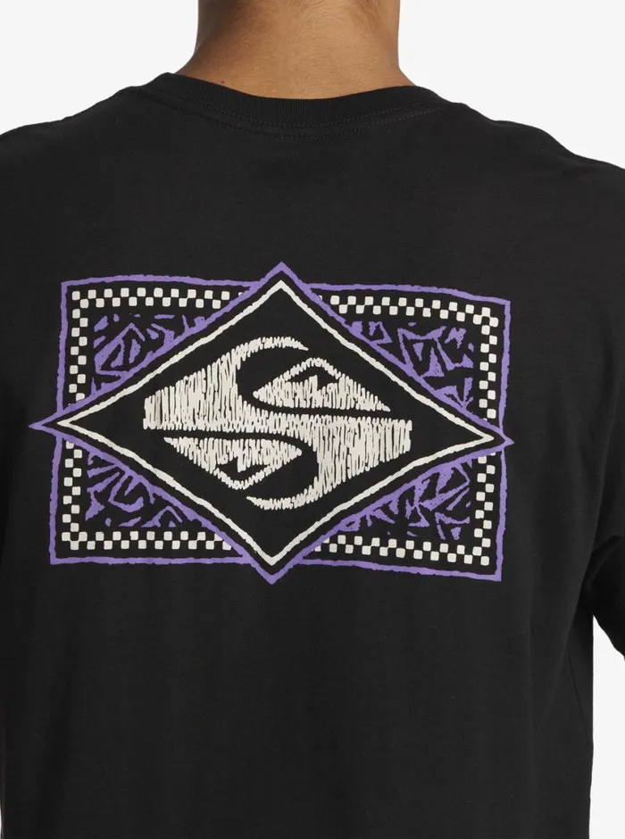 Quiksilver Black Flash TShirt Black Mens Tees Quiksilver Black Flash TShirt Black Mens Tees
