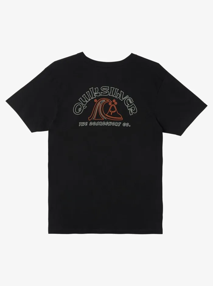 Quiksilver Bubble Outline TShirt Black Mens Tees Quiksilver Bubble Outline TShirt Black Mens Tees