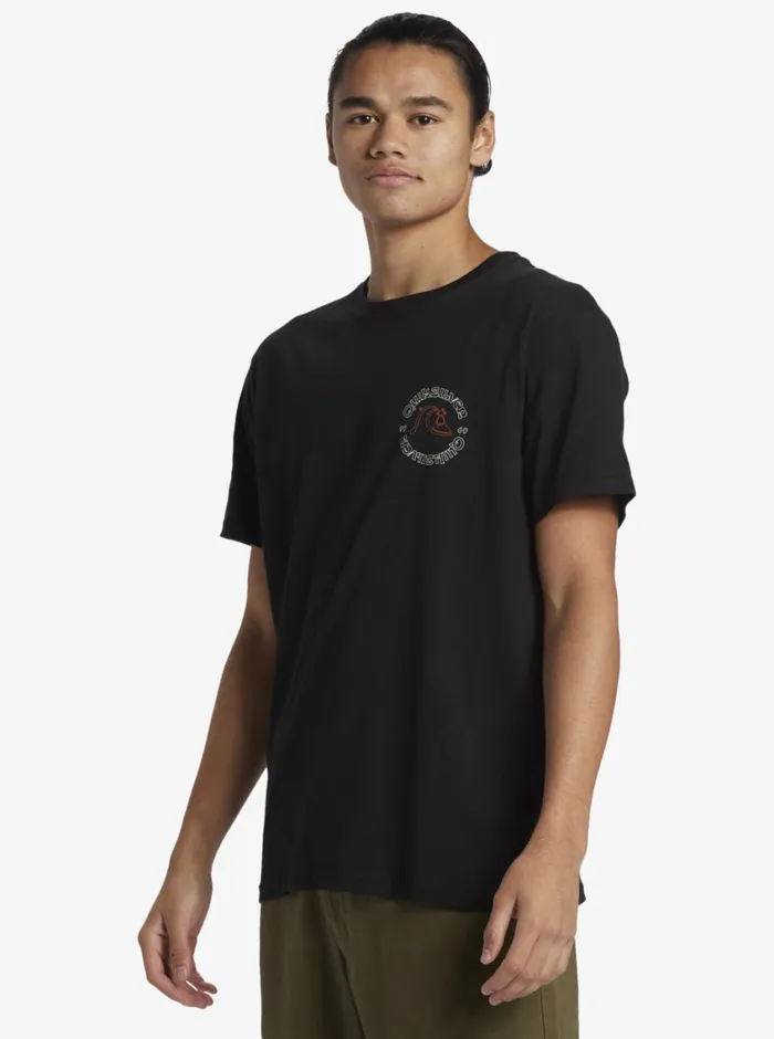 Quiksilver Bubble Outline TShirt Black Mens Tees Quiksilver Bubble Outline TShirt Black Mens Tees
