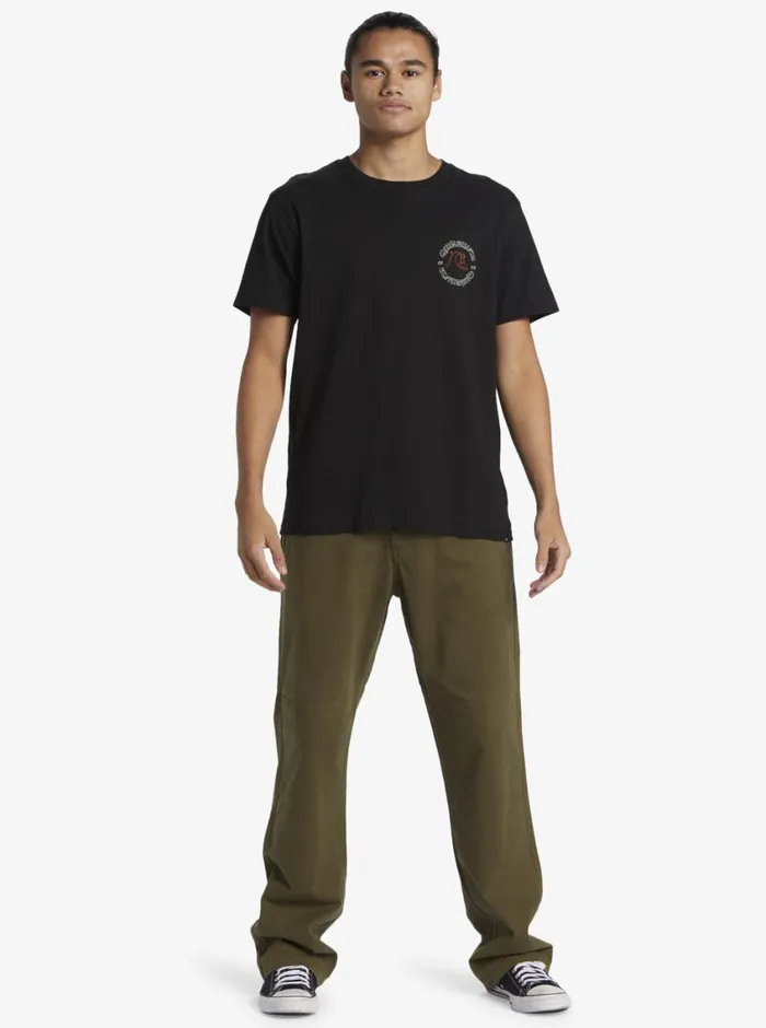 Quiksilver Bubble Outline TShirt Black Mens Tees Quiksilver Bubble Outline TShirt Black Mens Tees