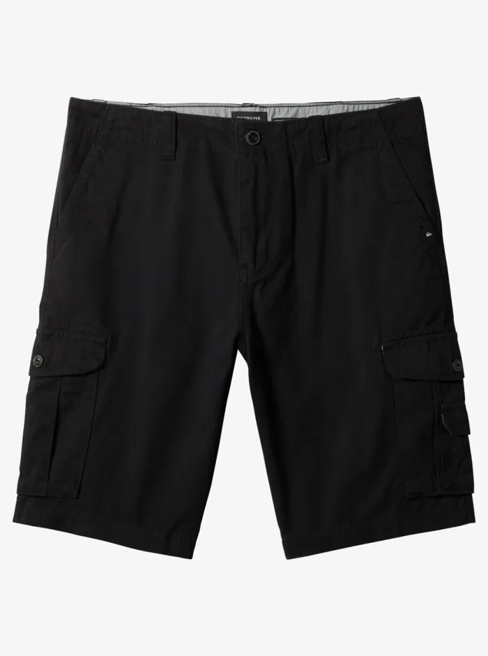 Quiksilver Crucial Battle Cargo Shorts For Black Mens Shorts and Amphibians
