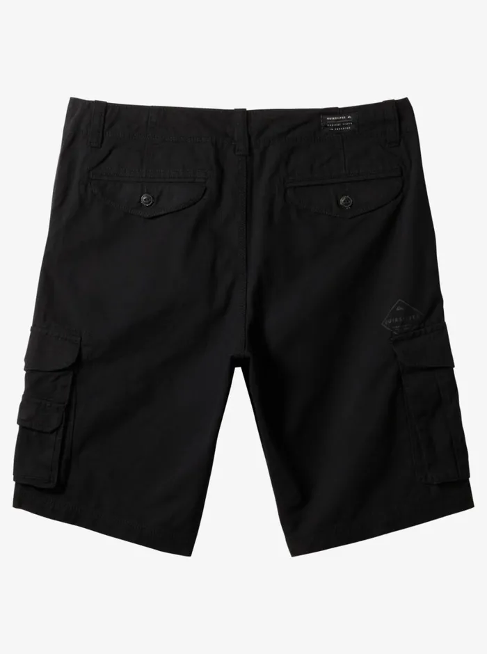 Quiksilver Crucial Battle Cargo Shorts For Black Mens Shorts and Amphibians