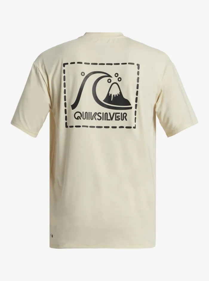 Quiksilver DNA Surf Tee Oyster White Mens Rashguards Quiksilver DNA Surf Tee Oyster White Mens Rashguards