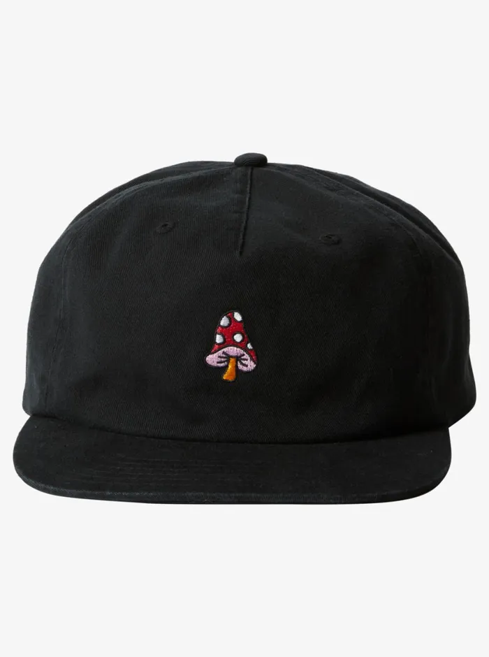 Quiksilver Doggin Cap Snapback Hat Black Mens Hats
