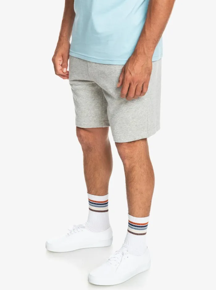 Quiksilver Essentials Sweat Shorts Light Grey Heather Mens Pants Quiksilver Essentials Sweat Shorts Light Grey Heather Mens Pants