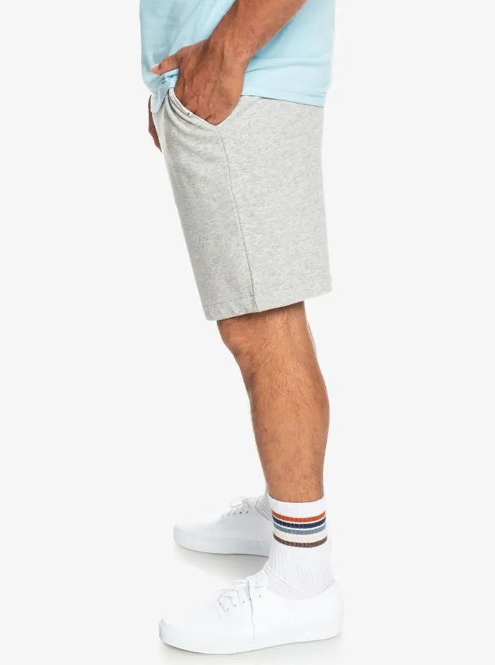 Quiksilver Essentials Sweat Shorts Light Grey Heather Mens Pants Quiksilver Essentials Sweat Shorts Light Grey Heather Mens Pants