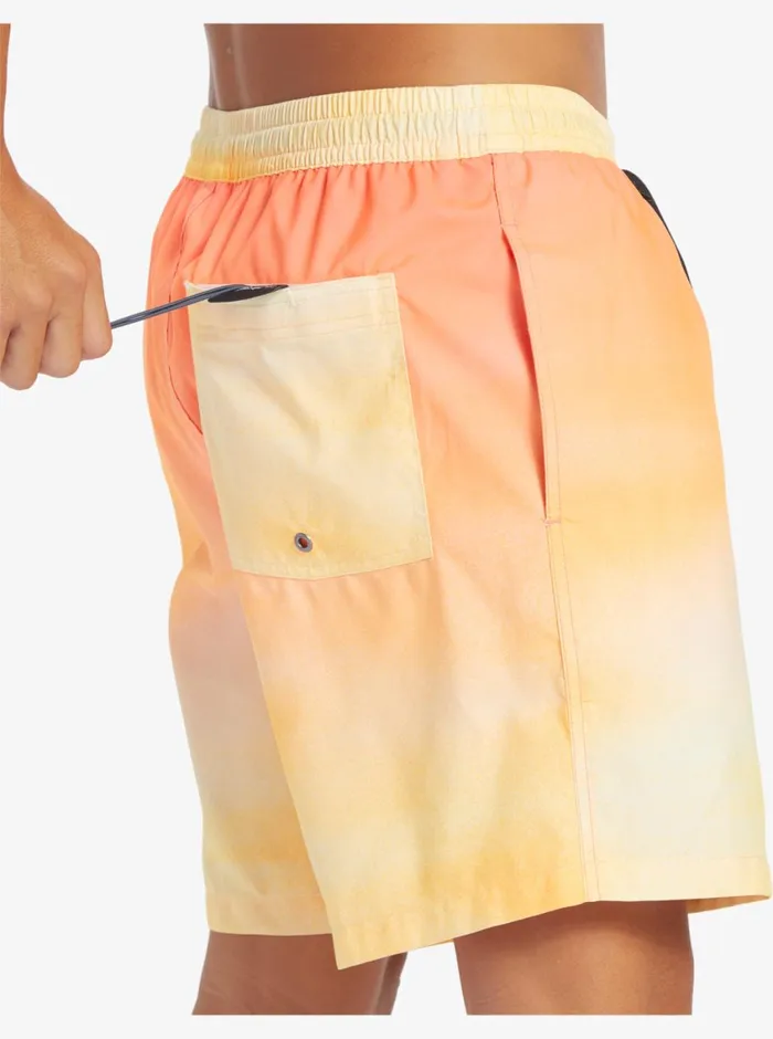 Quiksilver Everyday Breeze 17034 Volleys Copper Tan Mens Elastic Waist